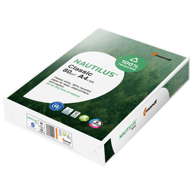 PAPIR ILK NAUTILUS A4 80G RECIKLIRANI CLASSIC PK500 MONDI