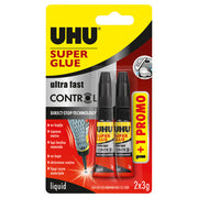 LJEPILO TRENUTAČNO  3G PLUS 1GRATIS SUPER GLUE(CIANOAKRILAT) UHU L0182000 BLISTER