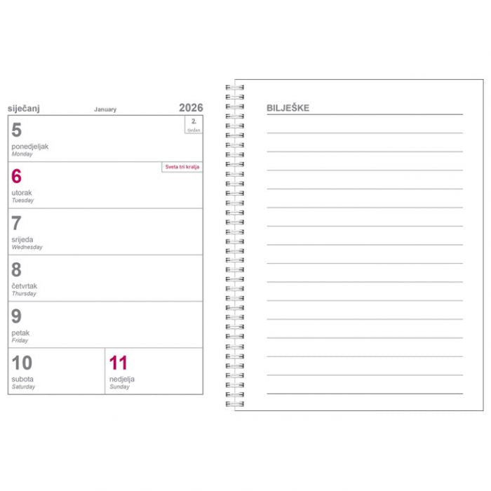 ULOŽAK ZA STOLNI KALENDAR-SPIRALNI UVEZ SAMOLJEPLJIV
