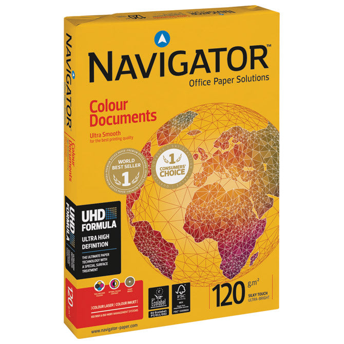 PAPIR ILK NAVIGATOR A3 120G COLOUR DOCUMENTS PK500 SOPORCEL