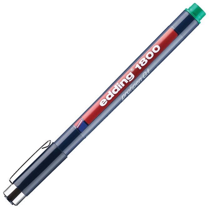 FLOMASTER ZA TEHNIČNO RISANJE PROFIPEN 0,1MM EDDING 1800 ZELENI