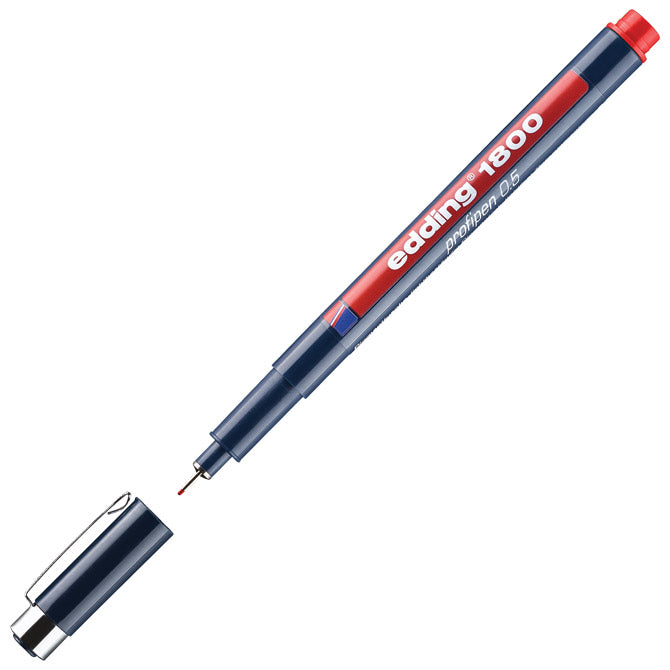 FLOMASTER ZA TEHNIČKO CRTANJE PROFIPEN 0,5MM EDDING 1800 CRVENI