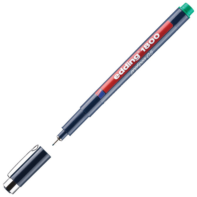 FLOMASTER ZA TEHNIČKO CRTANJE PROFIPEN 0,5MM EDDING 1800 ZELENI