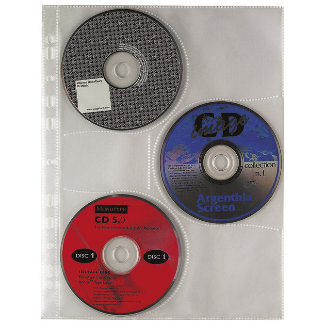 MAPA ZA VSTAVLJANJE PP ZA 3 CD A4 PK10 FAVORIT 100460140
