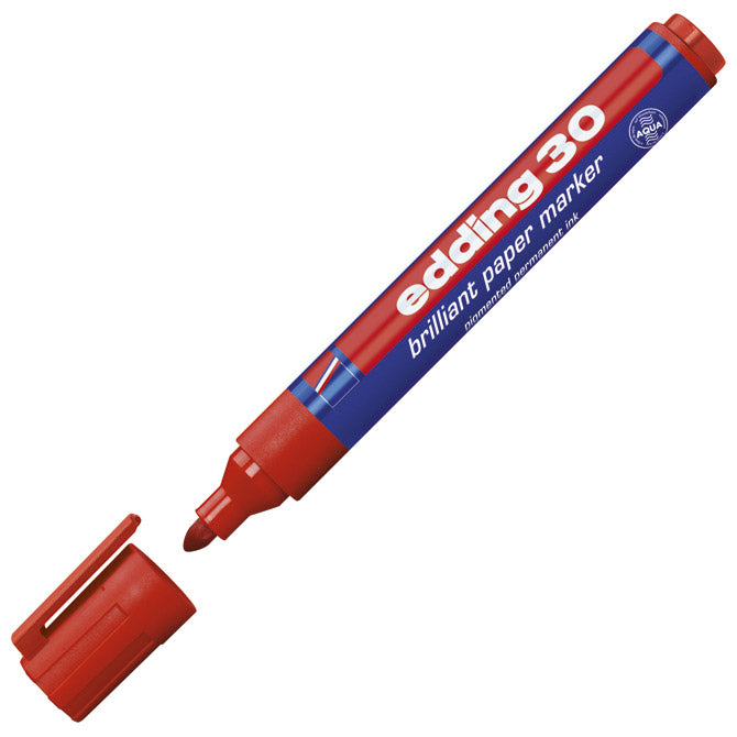 Označevalni svinčnik za papir 1,5-3mm edding 30 rdeč