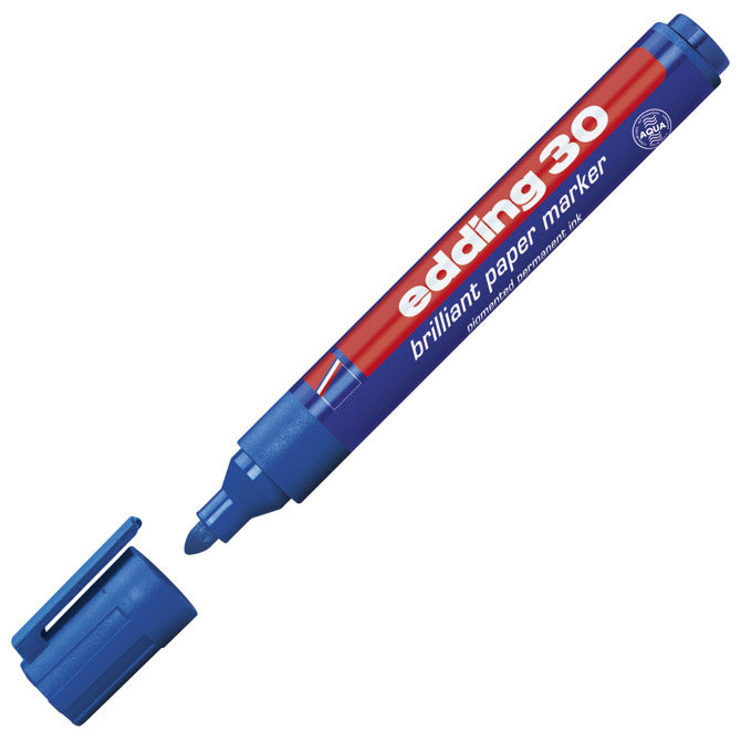 Marker briljant za papir 1,5-3mm edding 30 plavi