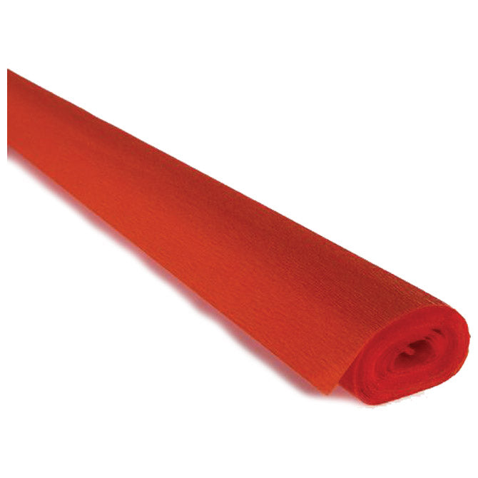 PAPIR KREP  40G 50X250CM CARTOTECNICA ROSSI 306 ŽIVO ORANŽNI