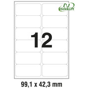 ETIKETE ILK  99,1X42,3MM ODLJEPLJIVE PK25L ZWECKFORM L4743REV-25