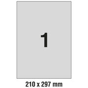 ETIKETE LASER 210X297MM POLYESTER PK20L ZWECKFORM L6013-20 SREBRNE