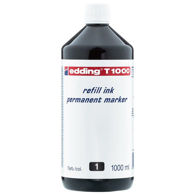 Tinta za marker permanentni 1000ml edding t1000 crna