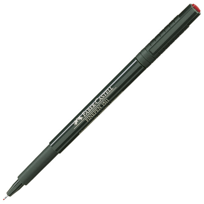 Flomaster finepen 0,4mm faber castell 1511 rdeči