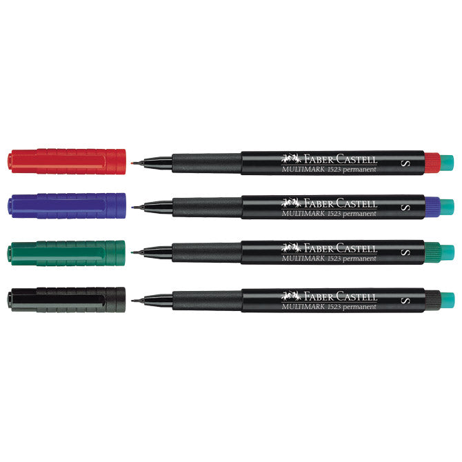 MARKER PERMANENTNI 0,4MM MULTIMARK FABER CASTELL 152304/4BOJE