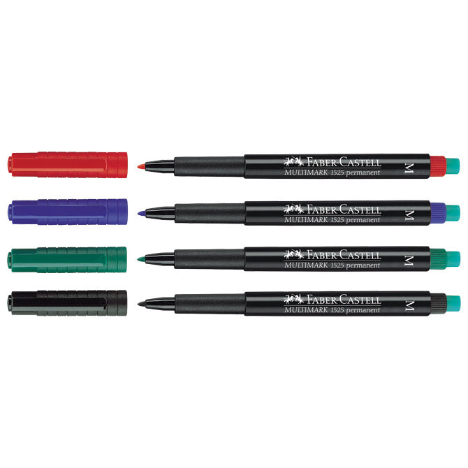 MARKER PERMANENTNI 1,0MM MULTIMARK FABER CASTELL 152504/4BOJE