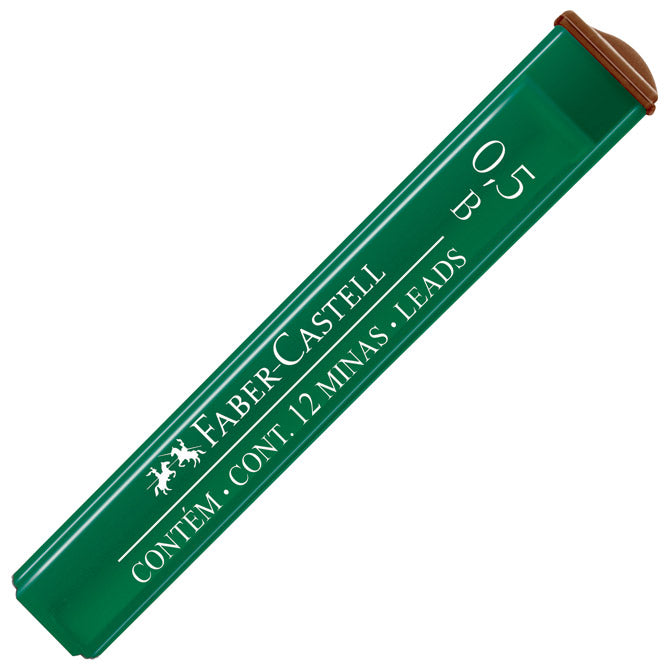 MINE 0,5MM B POLYMER 1TUBA FABER CASTELL 9125