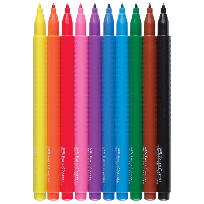 Flomaster školski  10boja grip faber castell 155310 blister