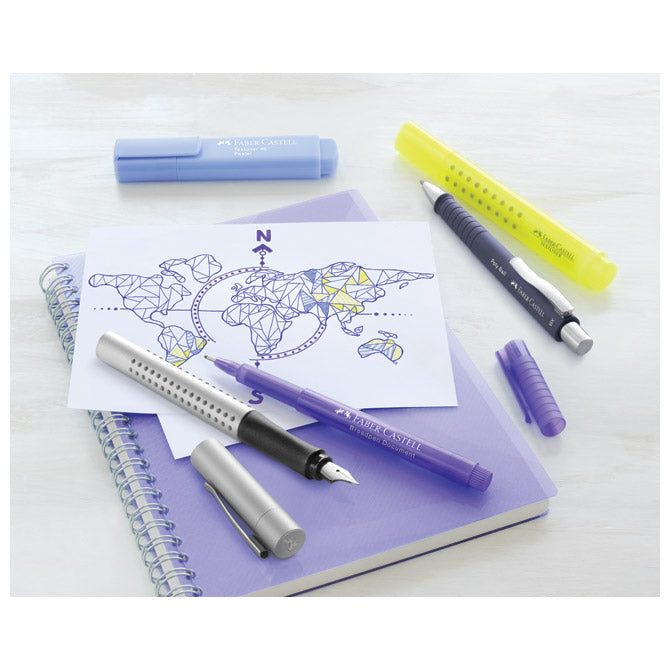 Olovka kemijska gumirana poly ball faber castell 241151 plava