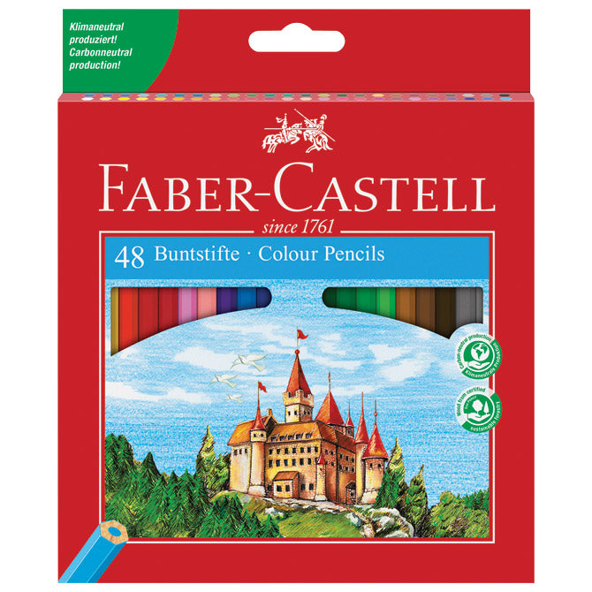 Barvice lesene 48 barv faber castell 120148 blister