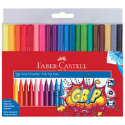 Flomaster šolski 20barv Grip Faber-Castell 155320 blister