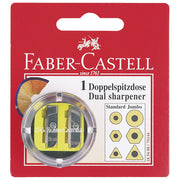 ŠILJILO PVC S PVC KUTIJOM 2RUPE OKRUGLO FABER CASTELL 185498 BLISTER