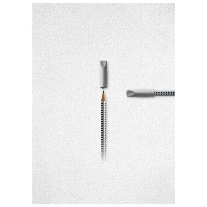 GUMICA-ČEP GRIP 2001 PK2 FABER CASTELL 187000 SIVA