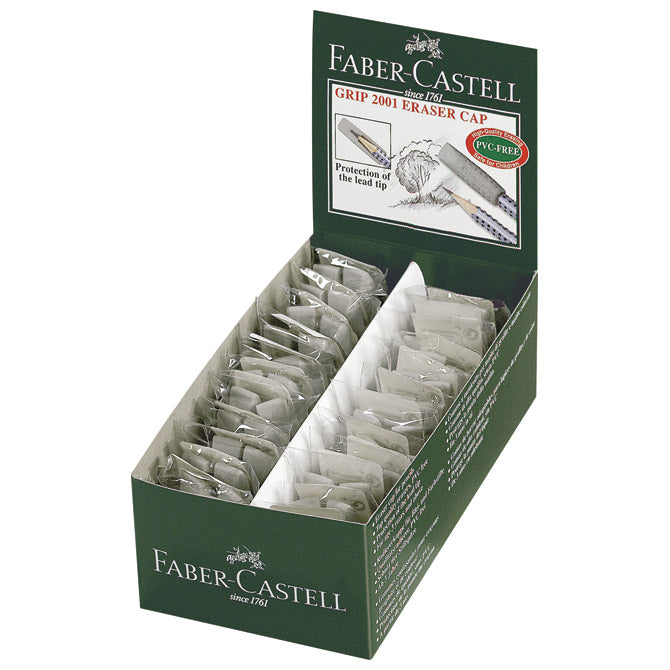 RADIRKA-ČEP GRIP 2001 PK2 FABER CASTELL 187000 SIVA