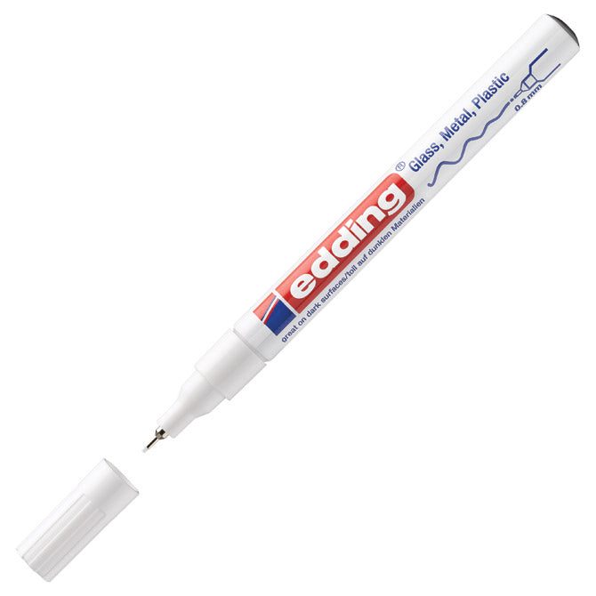 Marker permanentni lakirajući 0,8mm edding 780 bijeli