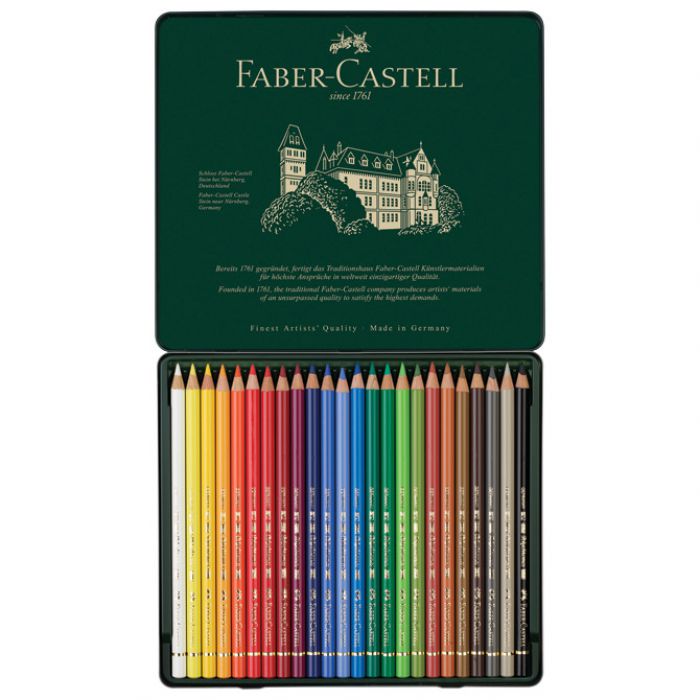 BOJE DRVENE  24BOJE METALNA KUTIJA POLYCHROMOS FABER-CASTELL 110024