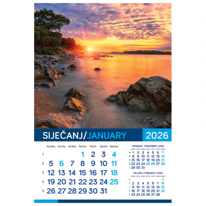 KALENDAR "MORE 2027" 13 LISTOVA, SPIRALA