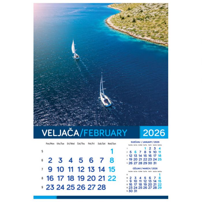 KALENDAR "MORE 2027" 13 LISTOVA, SPIRALA