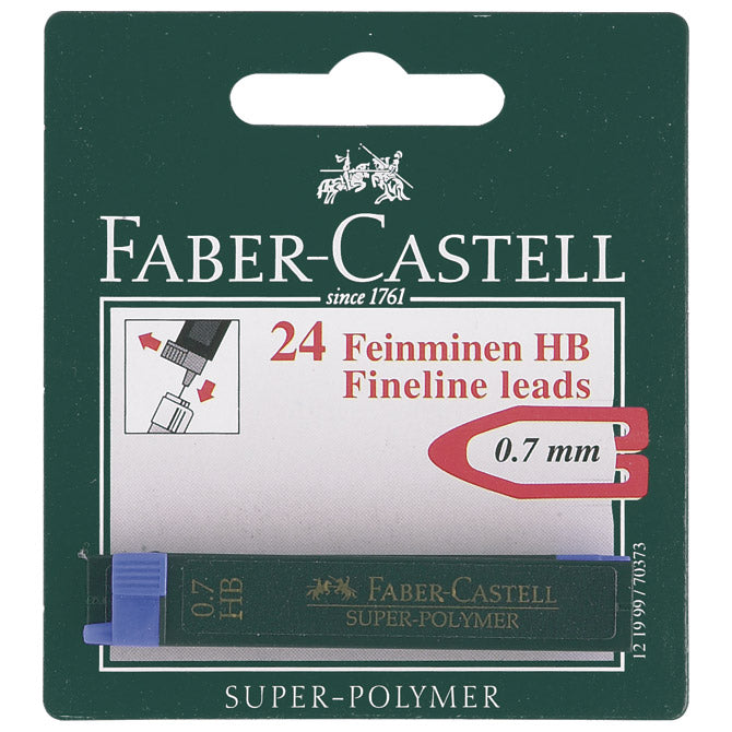 MINE 0,7MM HB SUPER POLYMER PK2 FABER CASTELL BLISTER