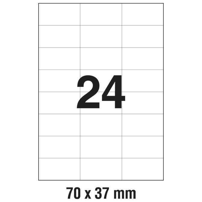 ETIKETE ILK  70X37MM PK100L ZWECKFORM 3474
