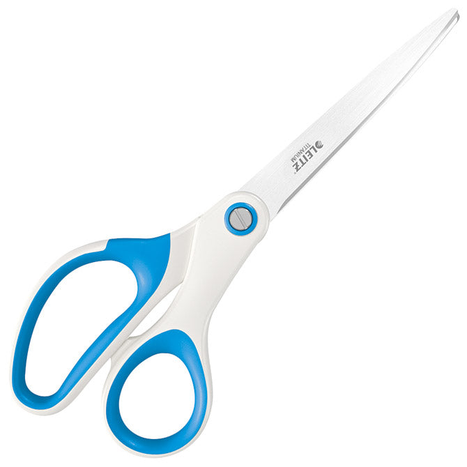 ŠKARE UREDSKE 20,5CM WOW TITANIUM LEITZ 53192136 BIJELE/SVIJETLO PLAVE BLISTER