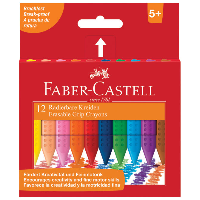 Boje voštane 12boja kartonska kutija grip 2001 faber castell 122520 blister