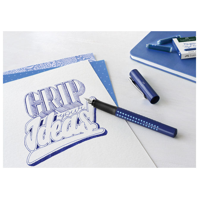 Tinta za nalivpero patrone pk6 faber castell 185506 plava