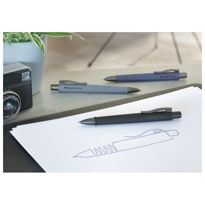 Olovka kemijska gumirana poly ball urban xb faber castell 241190 crna