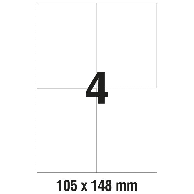 ETIKETE ILK 105X148MM PK100L ZWECKFORM 3483