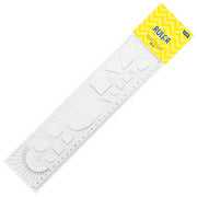 Ravnalo pvc 30cmx7cm(likovi) educa blister
