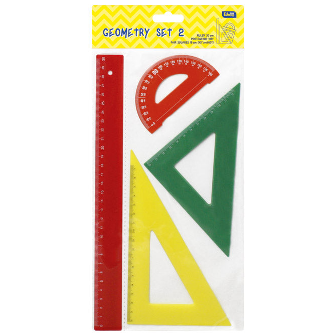 GEOMETRIJSKI SET GT2 SREDNJI U BOJI EDUCA BLISTER