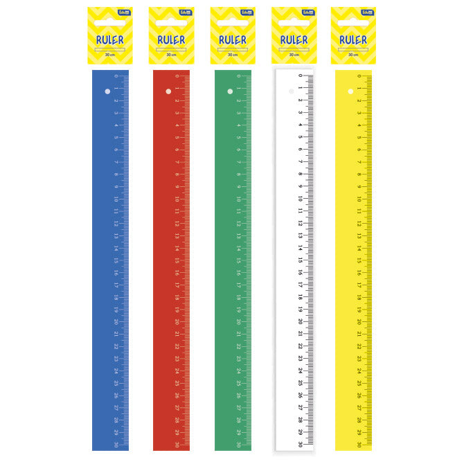 Ravnilo pvc 30cm v barvah Educa sortirano blister