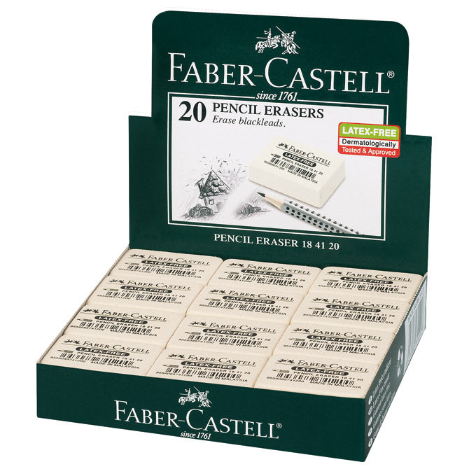 RADIRKA KAVČUK 7041-40 FABER CASTELL 184140 BELA