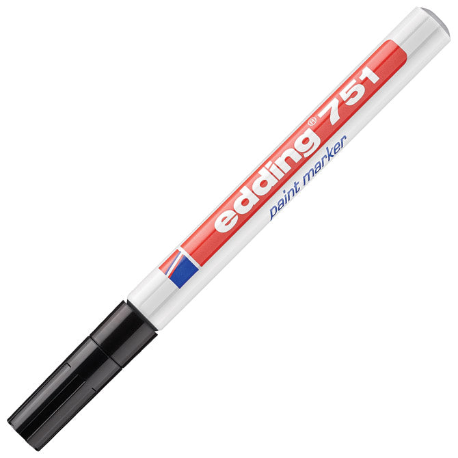 Marker permanentni premazni 1-2mm edding 751 črni