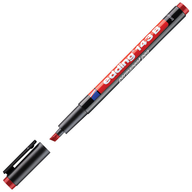 OZNAČEVALEC OHP PERMANENTEN 1-3MM EDDING 143 B RDEČI