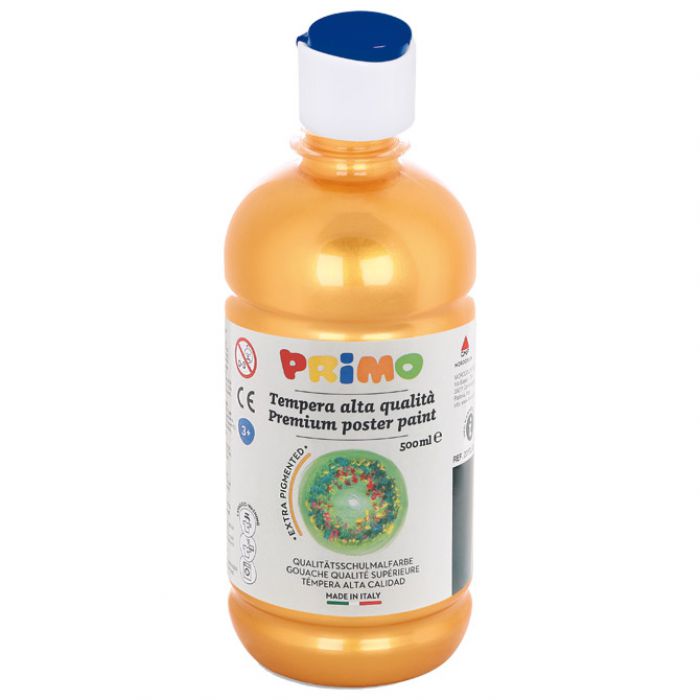 BOJA TEMPERA  0,5 LITRE PRIMO 201TL500920 ZLATNA