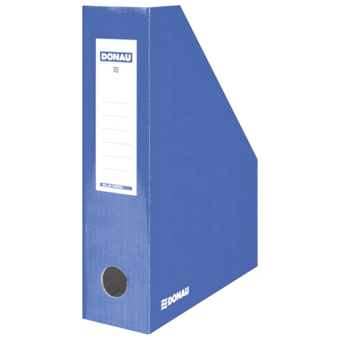 Stojalo za spise vertikalno kartonsko lakirano Donau 7649201-10FSC modro