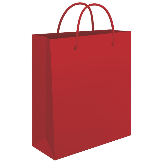 VREĆICE UKRASNE 34X39X10CM SJAJNA PLASTIFIKACIJA FORNAX CRVENE