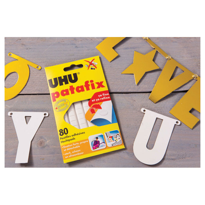 Ljepilo-jastučići 65g 80x Patafix UHU 48810 bijelo blister