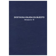 OBRAZAC B-142A DOSTAVNA KNJIGA ZA MJESTO FOKUS