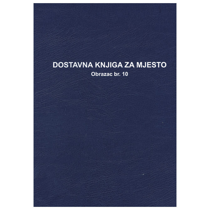OBRAZAC B-142A DOSTAVNA KNJIGA ZA MJESTO FOKUS