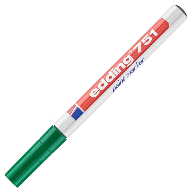 Marker permanentni lakirajući 1-2mm edding 751 zeleni