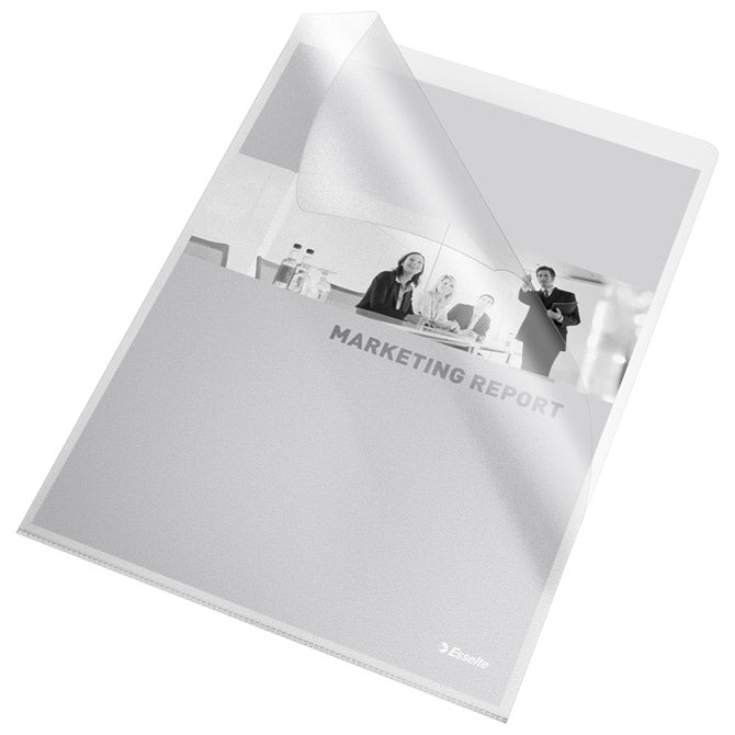 FASCIKEL "L" 80MY PP A4 MAT COPY SAFE PK25 ESSELTE 392581200 PROZORNA